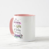 Proustの引用文は私達が感謝したツートーンマグであることを可能にしました マグカップ (正面左)