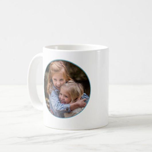 Prov 17:17ハート – 友人が写真を愛する コーヒーマグカップ (正面左)