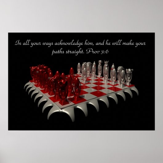 Prov 3:6:あなたがたは、彼を認めてくれる ポスター (正面)