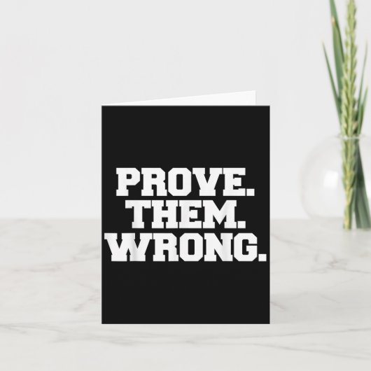 Prove Them Wrong Athlete Srt Gym Motivation  カード (正面)