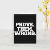 Prove Them Wrong Athlete Srt Gym Motivation  カード (黄色い花)