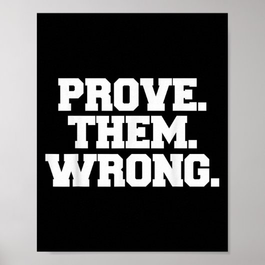 Prove Them Wrong Athlete Srt Gym Motivation  ポスター (正面)