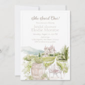 Provençal Elegantes Schloss Französisches Land Bra 招待状 (正面)