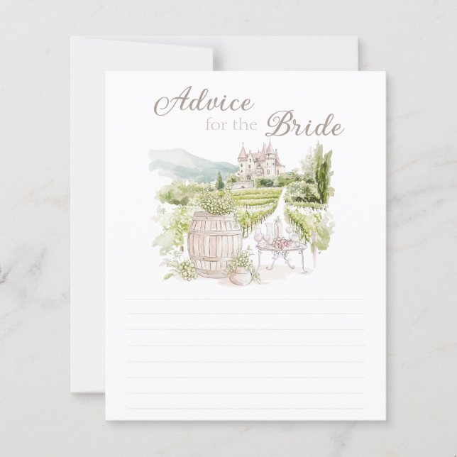Provence Chateau French Advice For The Bride (正面)
