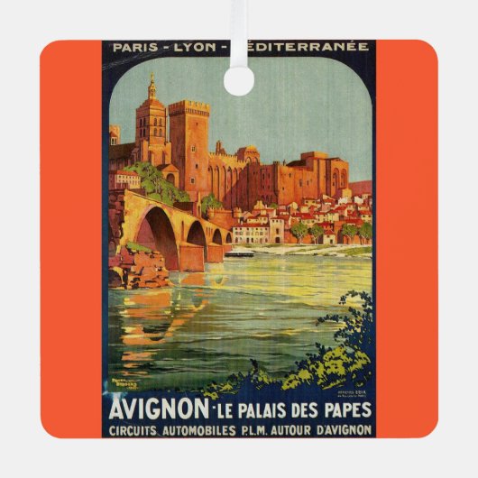 Provence France Postcard Ornament メタルオーナメント (正面)