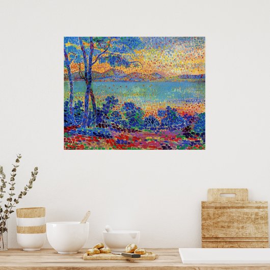 Provence Landscape by Henri-Edmond Cross ポスター (キッチン)