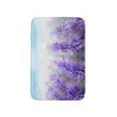 Provence Lavender:ヴィンテージ水彩場 バスマット (正面縦)