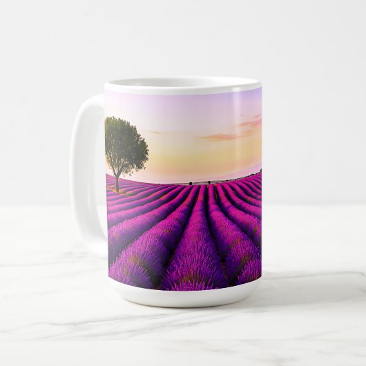 Provence Lavender Serenity コーヒーマグカップ (正面左)