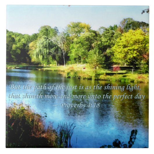 Proverb 4:18 Path of the Just タイル (正面)
