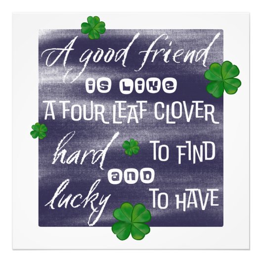  Proverbe sur l’amitié-Friendship proverb フォトプリント (正面)