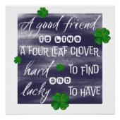 Proverbe sur l'amitie – 友情の諺 ポスター (正面)