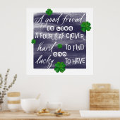 Proverbe sur l'amitie – 友情の諺 ポスター (キッチン)