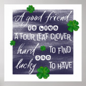 Proverbe sur l'amitie – 友情の諺 ポスター (正面)