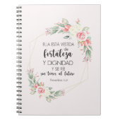 proverbios 31 25 Libreta con espiral ノートブック (正面)