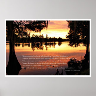 Proverbios 3: 13-18コンアルボレス ポスター