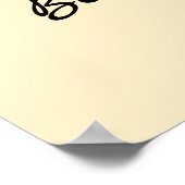 Proverbs -中国の先生。編集可能な文字/名前 ポスター (角)