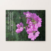 Proverbs 11:25 Pink Phlox Christian ジグソーパズル (横)