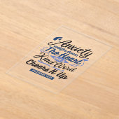 Proverbs 12:25 Bible Verse – Kind Word Art アクリル招待状 (レイダウン)