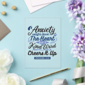 Proverbs 12:25 Bible Verse – Kind Word Art アクリル招待状 (インサイチュ (ウェディング))
