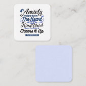 Proverbs 12:25 Bible Verse – Kind Word Art ノートカード (正面/裏面)