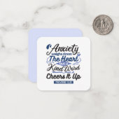 Proverbs 12:25 Bible Verse – Kind Word Art ノートカード (正面/裏面インサイチュ)