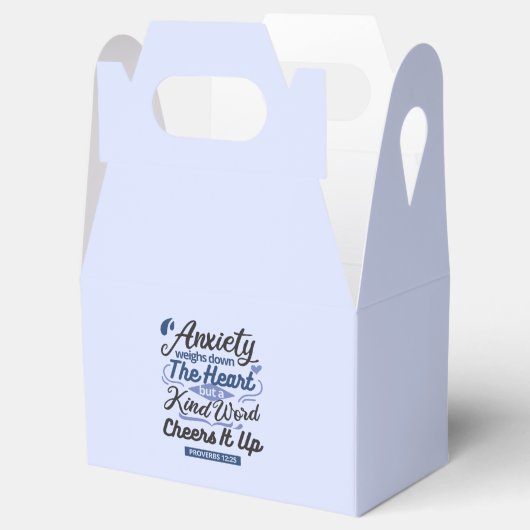 Proverbs 12:25 Bible Verse – Kind Word Art フェイバーボックス (オープン)