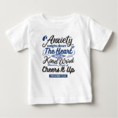 Proverbs 12:25 Bible Verse – Kind Word Art ベビーTシャツ (正面)