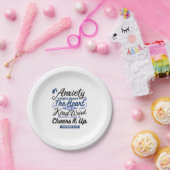 Proverbs 12:25 Bible Verse – Kind Word Art ペーパープレート (パーティー)