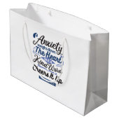 Proverbs 12:25 Bible Verse – Kind Word Art ラージペーパーバッグ (裏面アングル)