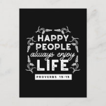 Proverbs 15:15のキリスト教の励ましの引用句