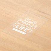 Proverbs 15:15の感動的なクリスチャン・クォート アクリル招待状 (レイダウン)