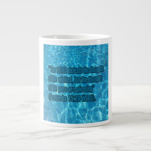 Proverbs 15:26 WEBU Mug ジャンボコーヒーマグカップ (正面)