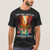 Proverbs 169 Bible Verse Hiking The Narrows Christ Tシャツ (正面)