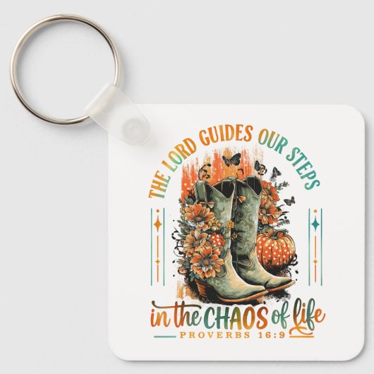 Proverbs 16:9  キーホルダー (正面)
