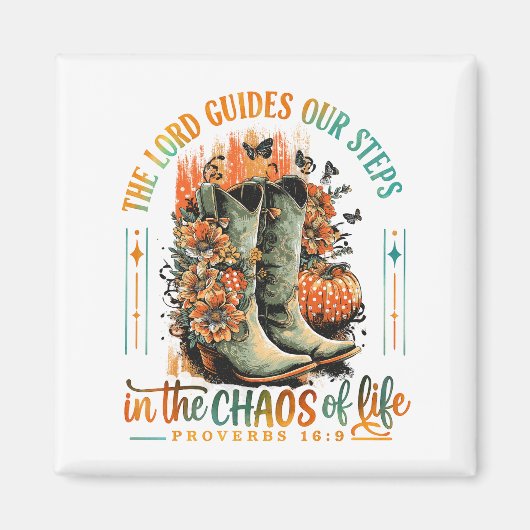 Proverbs 16:9  マグネット (正面)