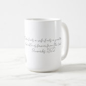 Proverbs 18:22 Wedding Coffee Mug コーヒーマグカップ (正面右)