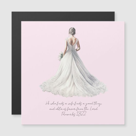 Proverbs 18:22 Wedding Greeting Card (正面/裏面)