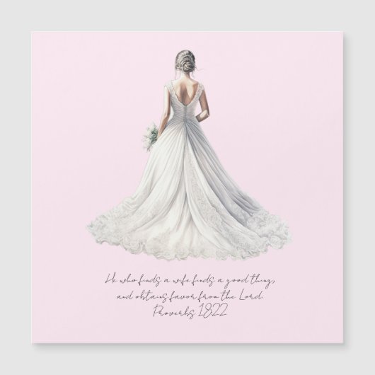 Proverbs 18:22 Wedding Greeting Card (正面)