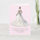 Proverbs 18:22 Wedding Greeting Card カード (正面)