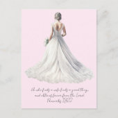 Proverbs 18:22 Wedding Greeting Card ポストカード (正面)