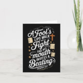 Proverbs 18 6 _ Bible Verse  カード (正面)