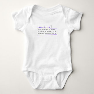 Proverbs 22:6 Christian Baby Bodysuit One-Piece ベビーボディスーツ