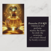 Proverbs 27:9 KJV Cards - 助言の精神 名刺 (正面/裏面)