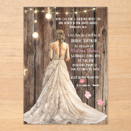 Proverbs 31:10 Bridal Shower Invitation アクリル招待状