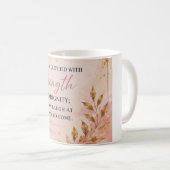 Proverbs 31:25 強さと尊厳のクリスチャングッズ コーヒーマグカップ (正面右)