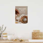 Proverbs 31:25 Empowered Woman Gift for Her ポスター (キッチン)