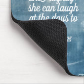 Proverbs 31:25 Mousepad Inspiring Bible Verse マウスパッド (コーナー)