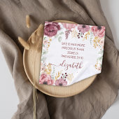 Proverbs 31 Elegant pastel pink flower ウォッシュタオル