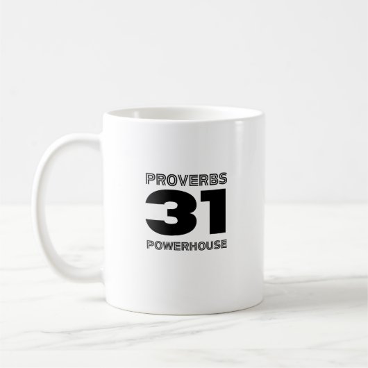 Proverbs 31 Powerhouse -  コーヒーマグカップ (左)
