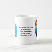 Proverbs 31 ROSIE RIVETER オリジナルデザイン コーヒーマグカップ (中央)